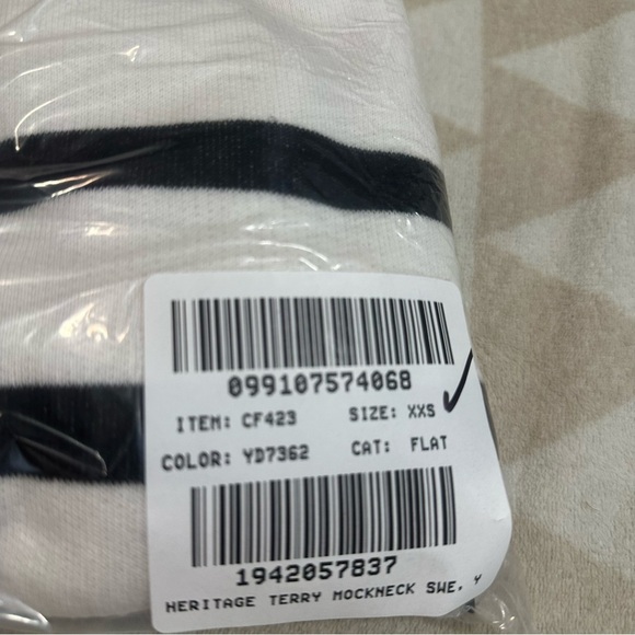 J crew Heritage terry mockneck sweatshirt in stripe - Picture 6 of 6